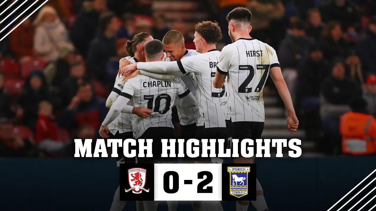 HIGHLIGHTS | MIDDLESBROUGH 0 TOWN 2