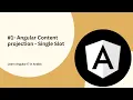 Learn Angular 17 in Arabic - Angular Content projection