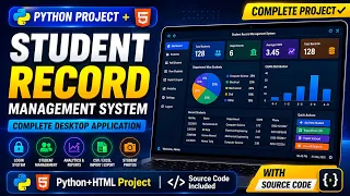 Python HTML Student Record Management System Project Tkinter SQLite Source Code
