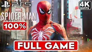 SPIDER MAN Gameplay Walkthrough FULL GAME 4K 60FPS PS5 No Commentary 