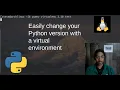 Using different versions of python with virtual environments on a Linux system