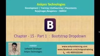 Bootstrap Chapter 15 - Bootstrap Drop down Part 1