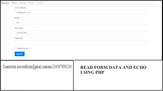 How to get data from html form in php How to read form data in php