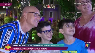 Abertura do Natal anima São Francisco do Sul com festa na Praça Getúlio Vargas