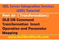 SSIS Tutorial Part 43-OLE DB Command Transformation Insert Operation and Parameter Mapping