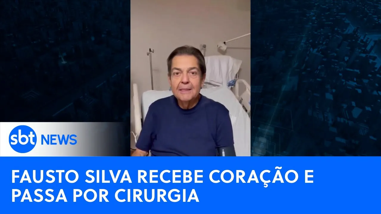 Apresentador Fausto Silva recebe coração e passa por transplante | #SBTNewsnaTV(28/08/23)