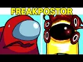Friday Night Funkin' VS CARTOON CAT FREAKPOSTOR Lyrics + Cutscene (FNF MOD) (Among Us)