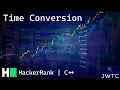 HackerRank C Solution - Time Conversion