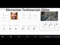 How to add testimonials sliders or carousel in elementor in wordpress