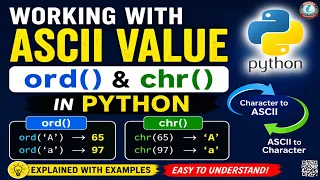 Working with ASCII Values in Python ord and chr Functions Explained with Examples