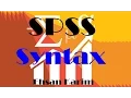 SPSS syntax to automate the analysis