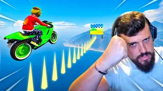 CARRERA DE RETOS SUPER DIFICILES PERO JUEGO COMO UN PROFESIONAL! - GTA 5 ONLINE