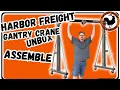 Harbor Freight Gantry Crane assembly - PITTSBURGH AUTOMOTIVE 1 Ton Capacity Gantry Crane