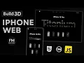 Designing a 3D Interactive iphone website with just HTML CSS and JavaScript