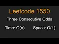 Three Consecutive Odds - Leetcode 1550