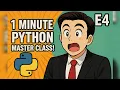 1 Minute Python Masterclass Episode 4 Data types