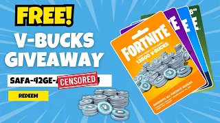 Fortnite V-Bucks Giveaway FREE V Bucks PSN Xbox Codes Live