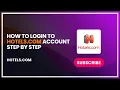 How to Login to Hotels com Account Step by Step