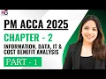 ACCA PM Chapter 2 Part 1 Information Data IT Cost Benefit Analysis PM 2025 RUCHI GOYAL