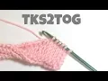 How To tks2tog or tunisian knit stitch decrease