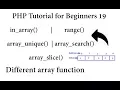 PHP Tutorial for Beginners Different array function in PHP With Example s
