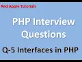 Q 5 What are interfaces in php Hindi