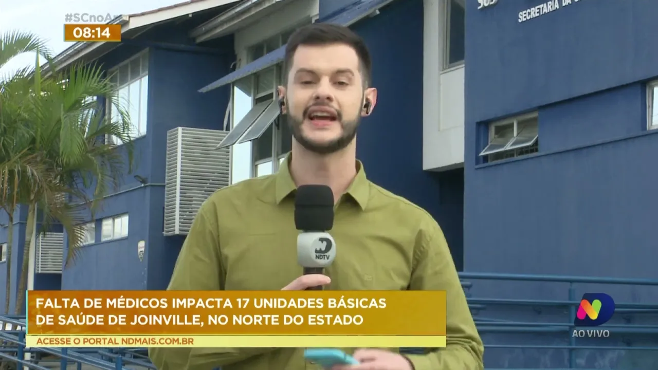 Faltam 12 médicos no posto de saúde do bairro Jardim Paraíso, em Joinville