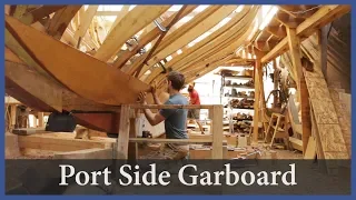 Acorn to Arabella – Journey of a Wooden Boat – Episode 74: Installing the Port side Garboard