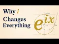 Why e ix Rotates Instead of Growing Visual Intuition