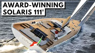 SOLARIS 111′ “CeFeA” SuperYacht Tour All Carbon Fiber Award-winning Performance Sailing Yacht