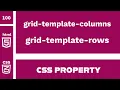 CSS Properties grid-template-columns grid-template-rows explained