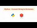 Python - Convert String to Dictionary easily