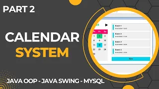 Calendar System with GUI using Java Part 2