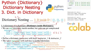 Python Dictionary Nesting Dictionary in Dictionary