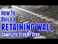 How to Build a Retaining Wall Step-by-Step