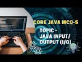 Core Java Programming MCQ-5 Java Moderate