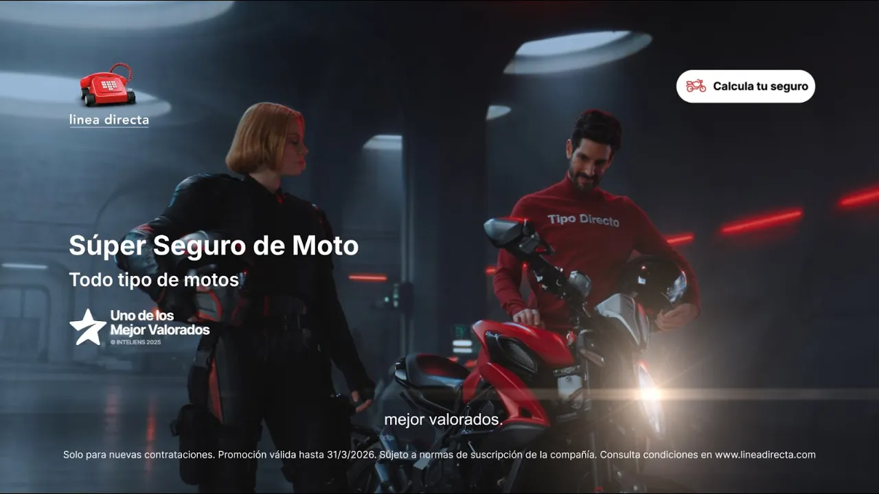 Línea Directa Aseguradora — Línea Directa: Súper Seguro de Moto (YouTube video ad)
