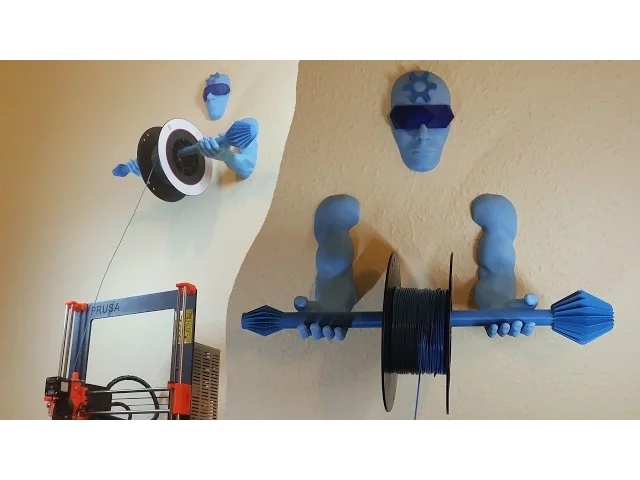 3D Printing Guardian Wall-Mounted Spool Holder.stl video thumbnail
