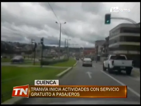 Tranvía inicia actividades con servicio gratuito a pasajeros