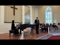 Singing Gia il sole dal Gange at New Jersey Music Teachers Association Recital
