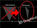 Ncurses 3D Render Engine Tutorial pt 9 Perspective Projection Milestone