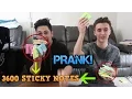 STICKY NOTE PRANK INSANE REACTION 3500