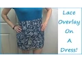 TUTORIAL Add a Lace Overlay Sewing Nerd