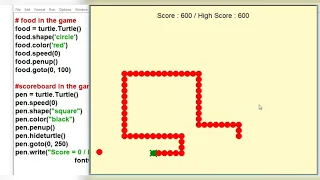 How to create a Snake Game using python Snake Game in python Python simple project for beginners