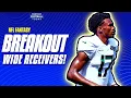 Breakout Wide Receivers Best Cheat Sheet Elite Draft Guide 2023 Fantasy Football Advice