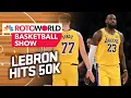 LeBron hits 50k Kyrie tears ACL Fantasy playoff trends Rotoworld Basketball Show FULL SHOW