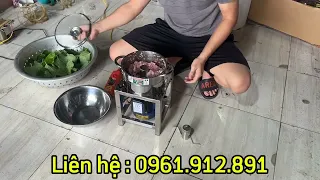 Ném cả cục thịt to vào MÁY XAY THỊT THÁO NỒI 750w xay chả lá nốt cực nhanh