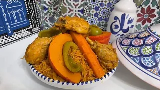 دويدة مفورة بالدجاج دندنها