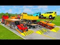 Download Lagu TRANSPORTING PIXAR CARS \u0026 FRUITS WITH COLORED \u0026 JOHN DEERE vs CLAAS vs TRACTORS - BeamNG.drive #983