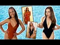Trying SEXY One Piece Swimsuits